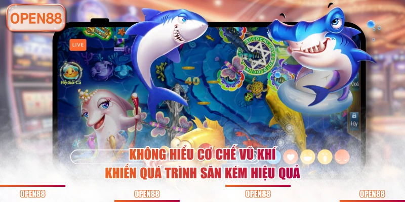 Không hiểu cơ chế vũ khí khiến quá trình săn kém hiệu quả